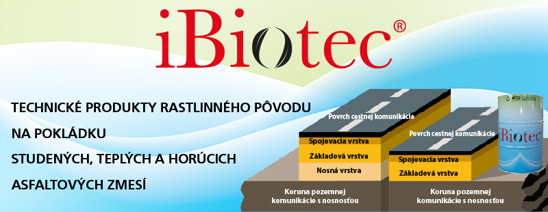 iBiotec SOLVETAL® prípravky na odstraňovanie asfaltu a na antiadhezívnu úpravu na obaľované asfaltové zmesi pre cestné komunikácie.